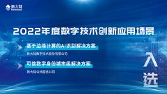 金年会体育金字招牌信誉至上两大方案入选2022年度数字技术创新应用场景